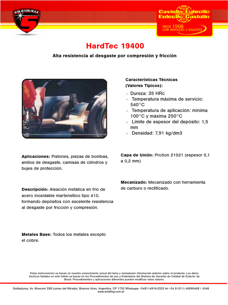 HardTec 19400: Aleación de alta resistencia | PDF | Acero | Rieles