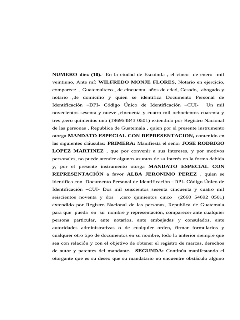 Mandato Judicial en Guatemala | PDF