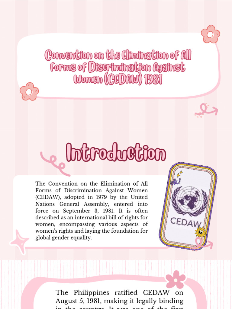 CEDAW: Women's Rights and Equality | PDF | Convention On The ...