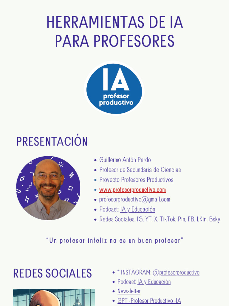 Herramientas de IA para Educadores | PDF | Inteligencia artificial ...