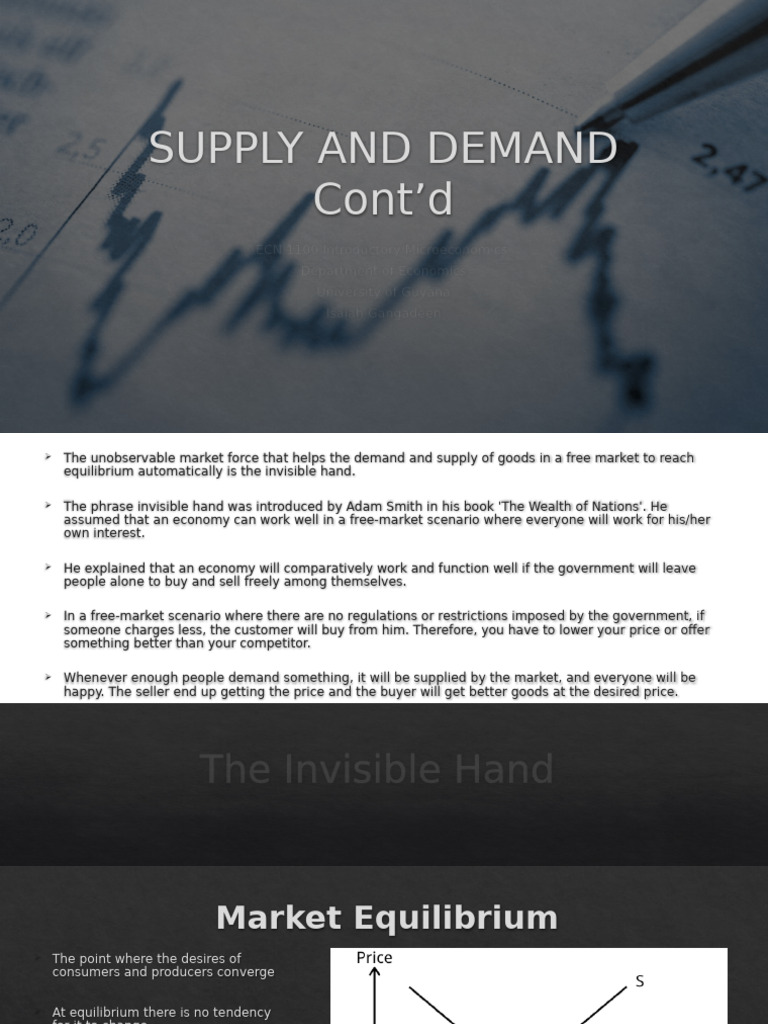 Supply and Demand Fundamentals in Economics | PDF | Economic ...