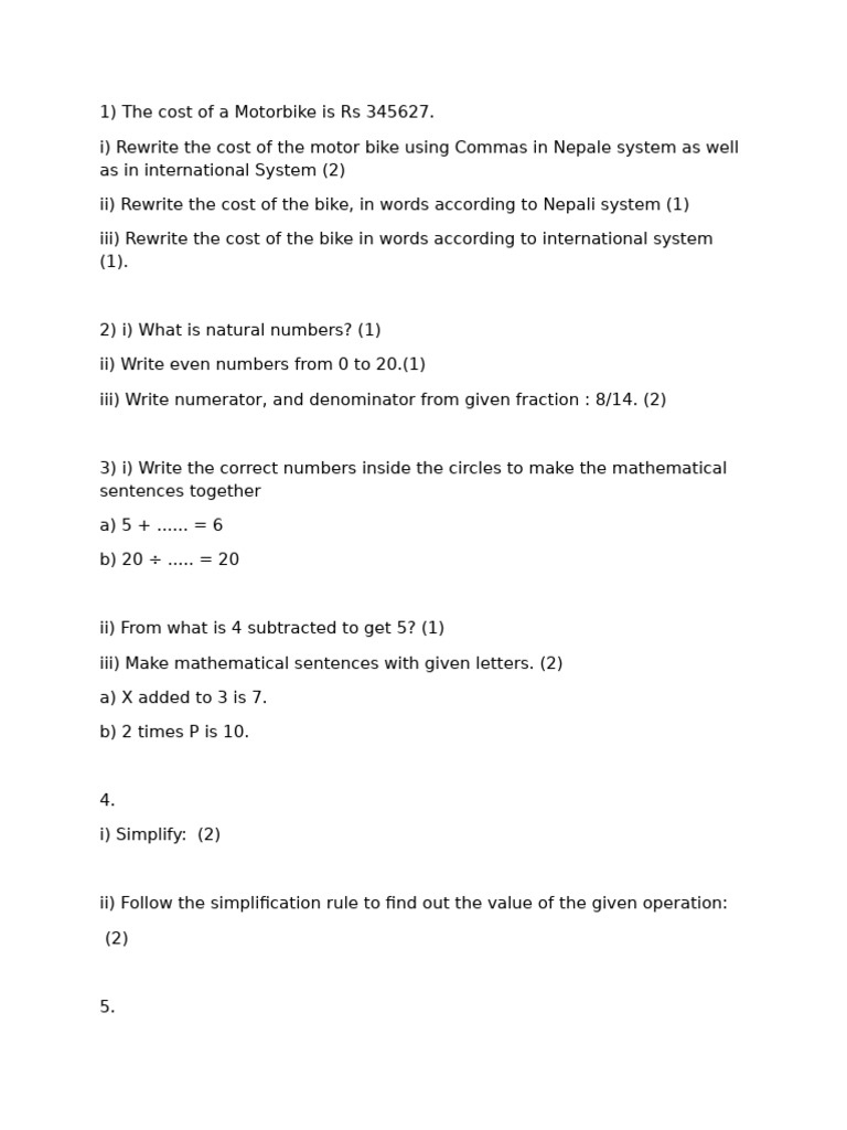 Class 4 Math Raw Pdf