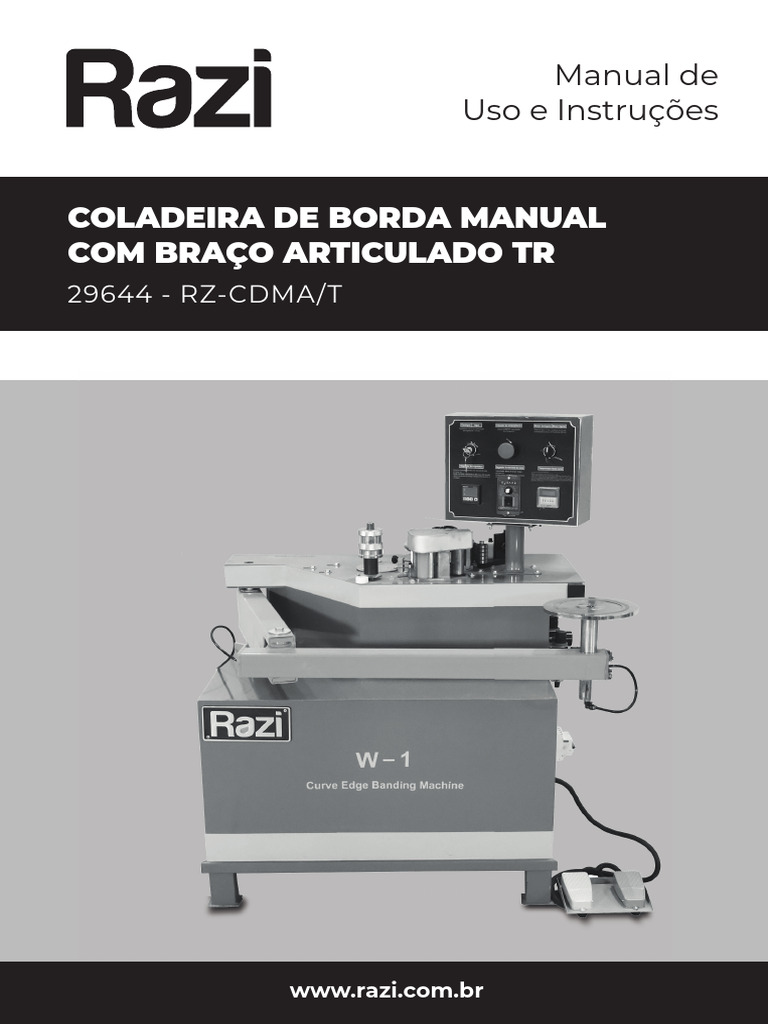 Manual da Coladeira Razi com Braço Articulado | PDF | Ferramentas ...