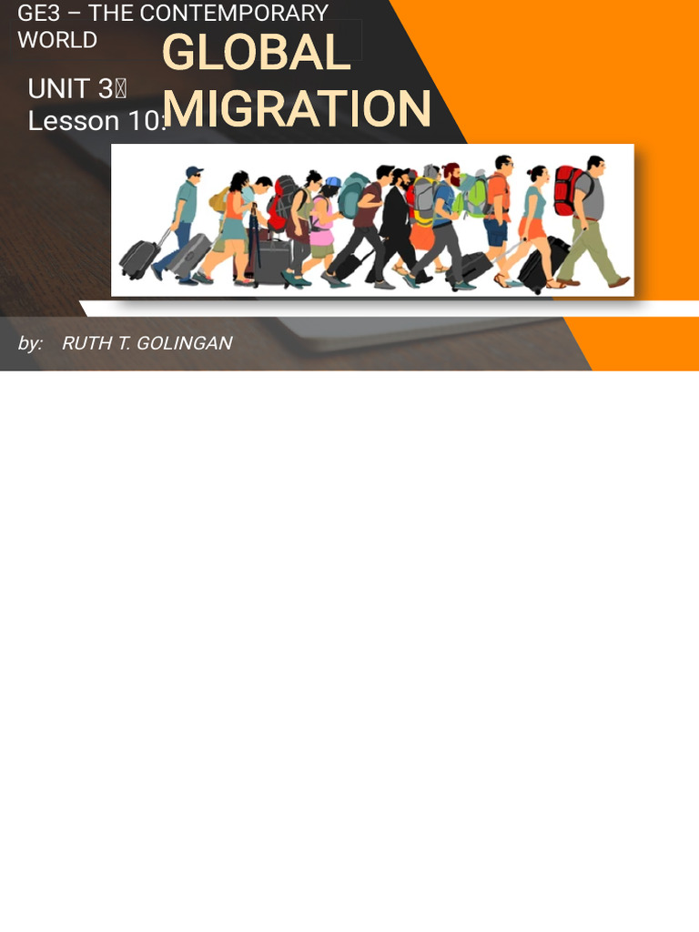 Understanding Global Migration Trends | PDF | Smuggling | Human Migration