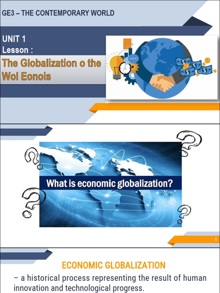 Unit 1 Lesson 2 Globalization of World Economics | PDF | Neoliberalism ...