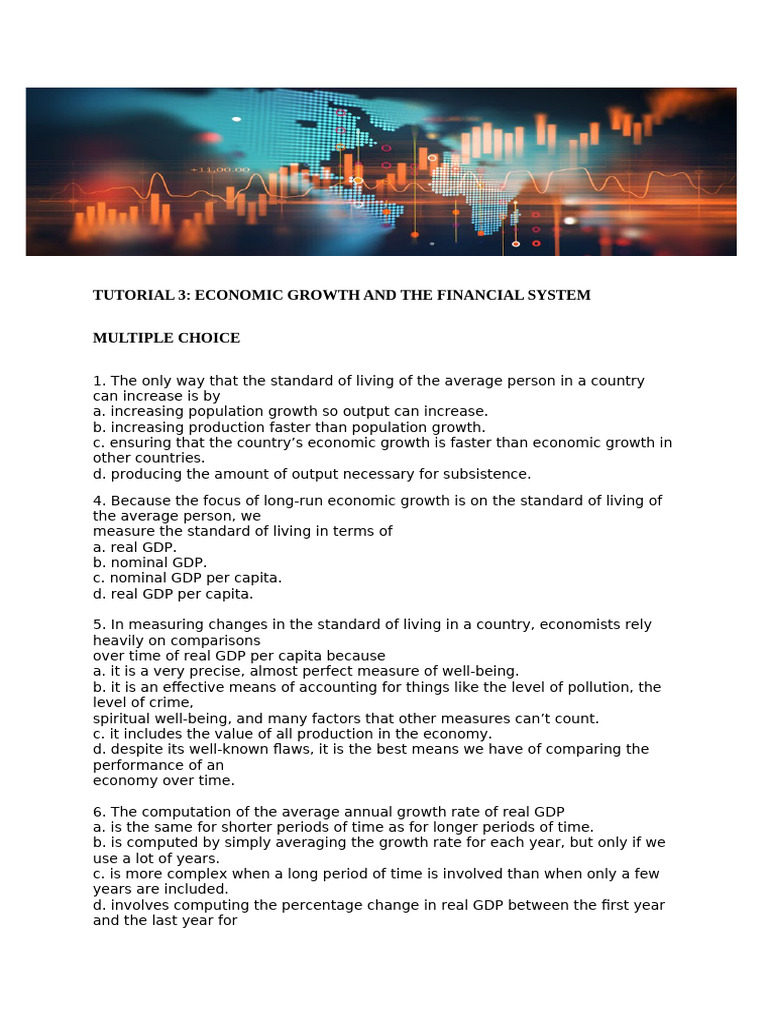 Ensuring Sustained Economic Growth | PDF | Economic Growth | Gross ...