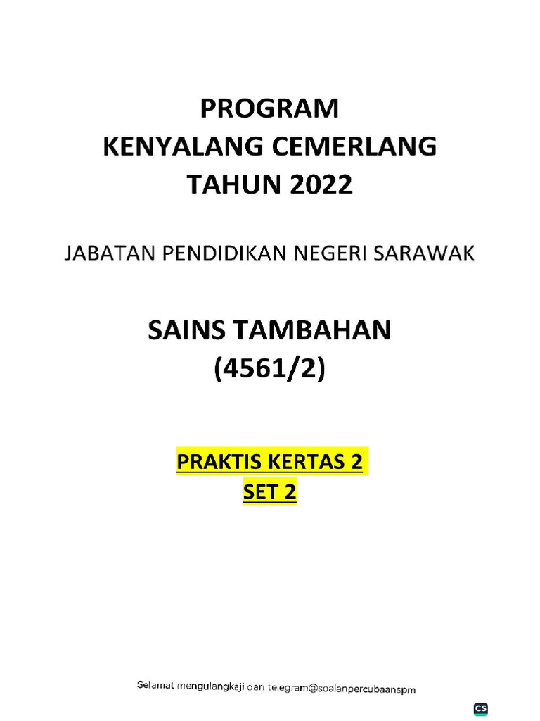 Sains Tambahan k2 Set 2 Modul Murid 2022 | PDF