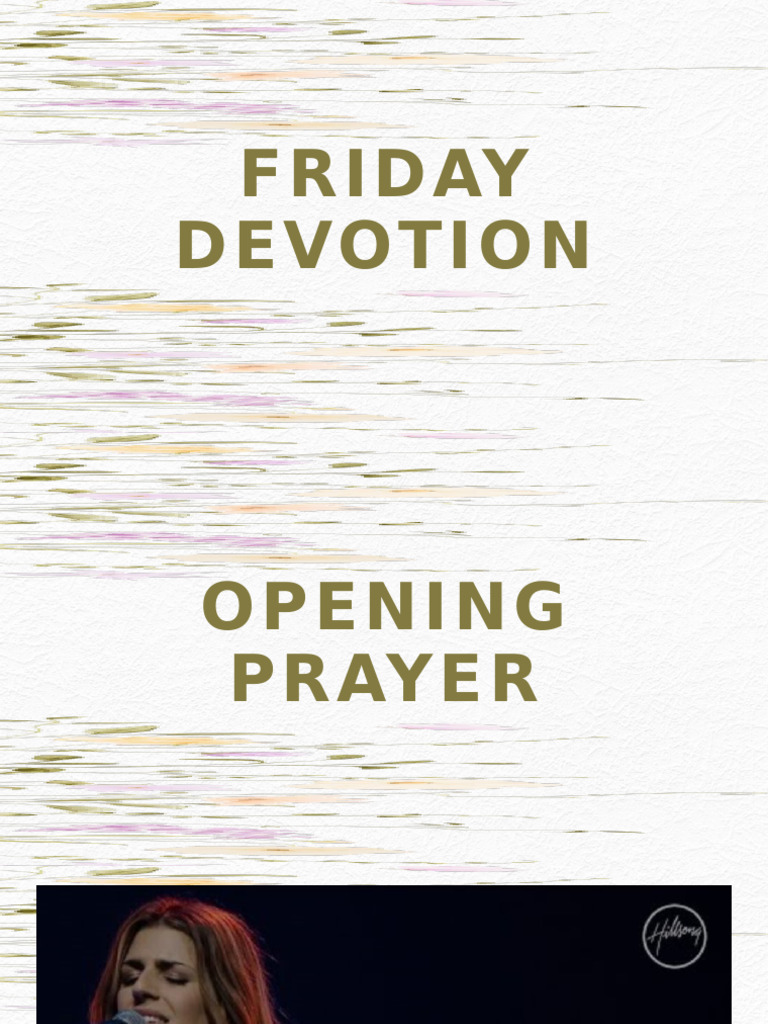 Friday Devotion | PDF