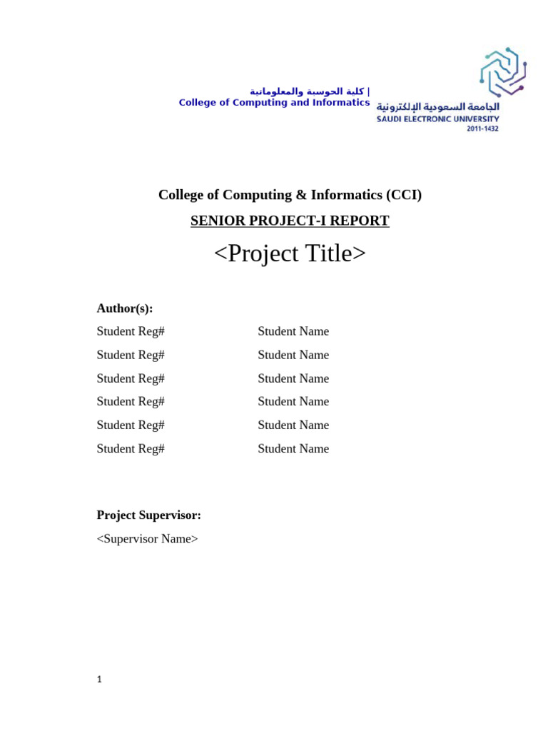 Senior Project Report in IT | PDF | Use Case | Literature Review