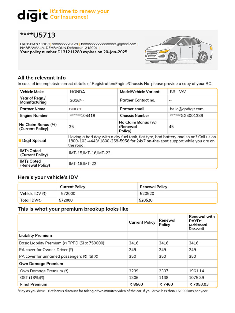 DG CCM4W Payd Renewalnotice D131211289 D131211289 78523192664703 ...