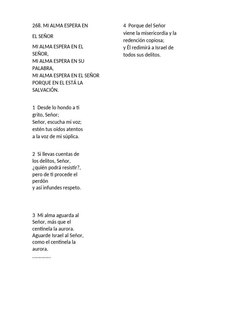Esperanza y Redención en el Señor | PDF