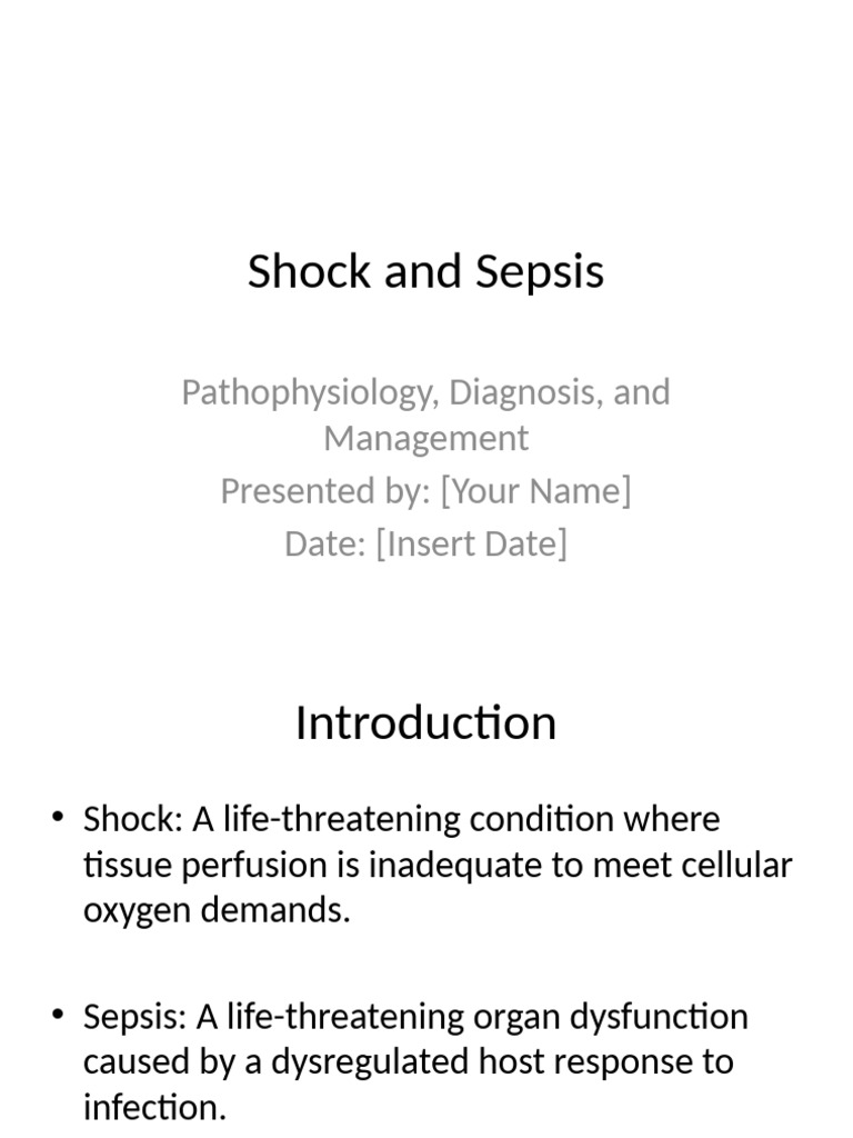 Shock_and_Sepsis_Presentation | PDF