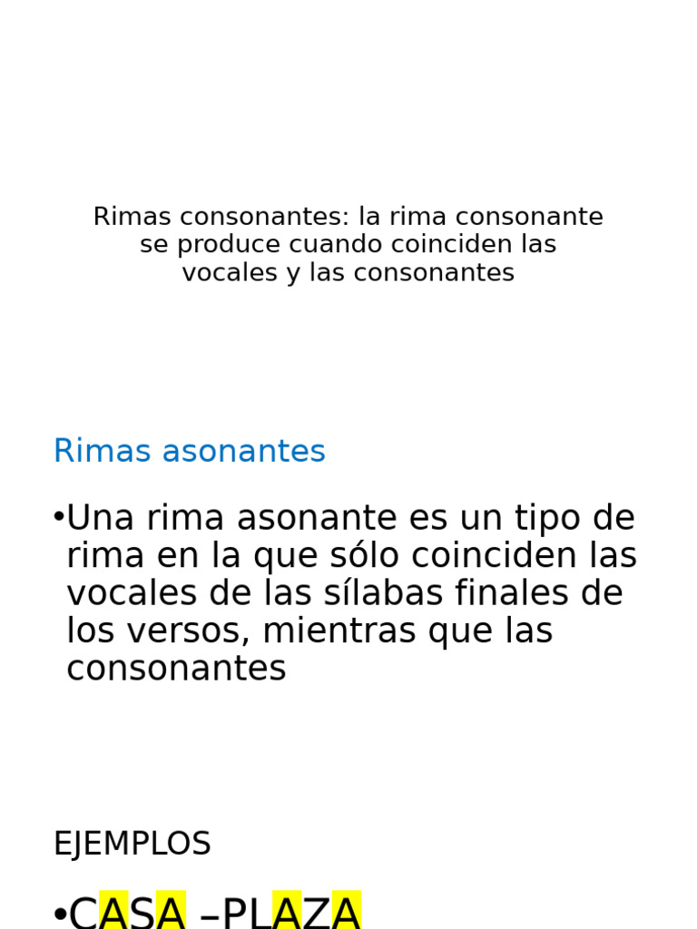 Rimas Consonantes | PDF | Volumen | Importar
