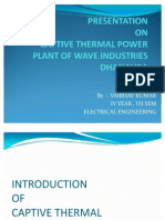 Captive Thermal Power Plant Components and Operations