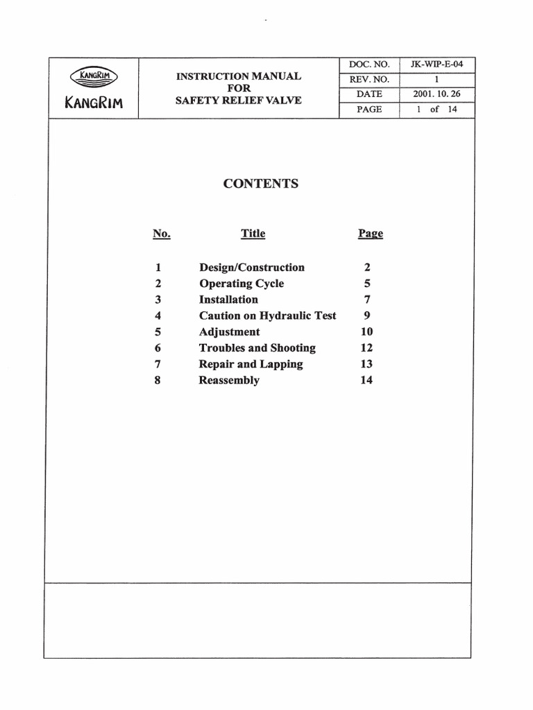 Boiler Safety Valve Pdf