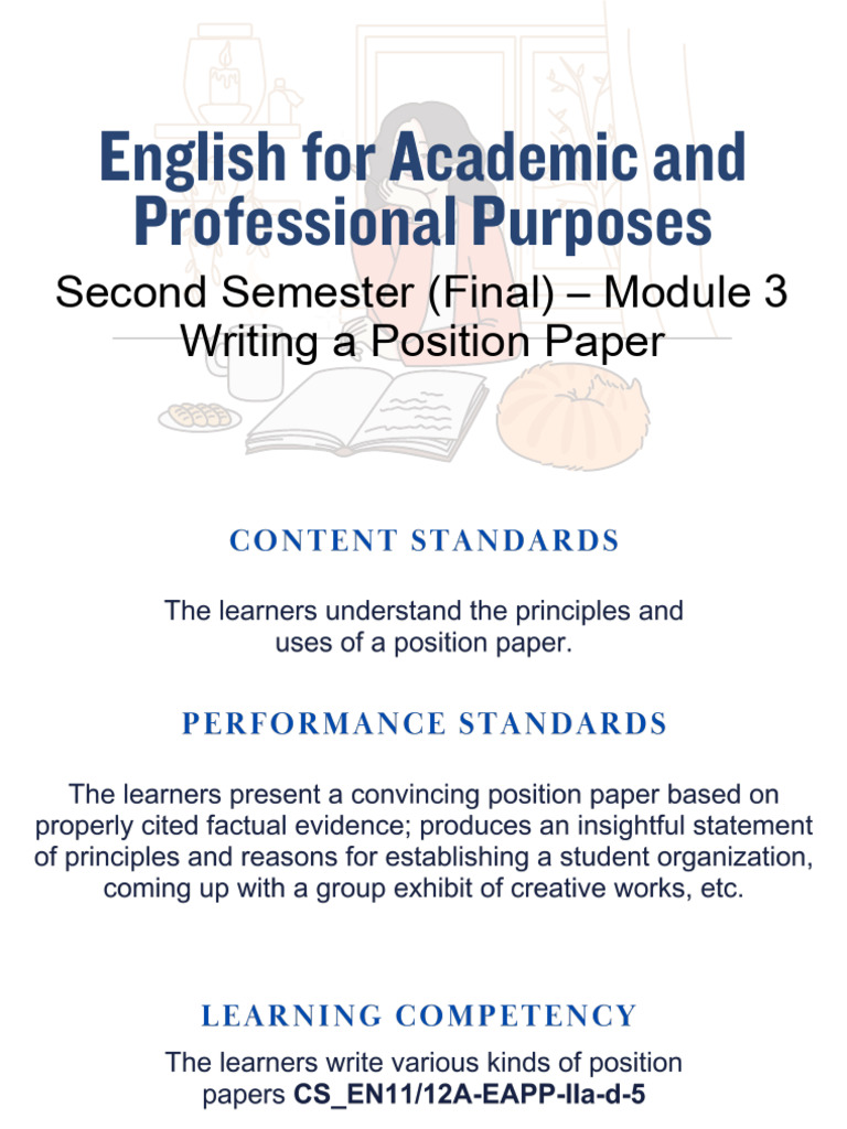 Q4M3 Writing A Position Paper | PDF | Argument | Cognition