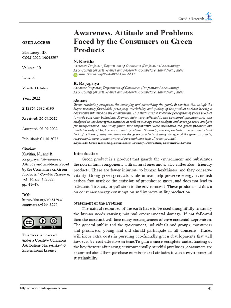 Awareness - Attitude Problems | PDF | Consumer Behaviour | Behavior