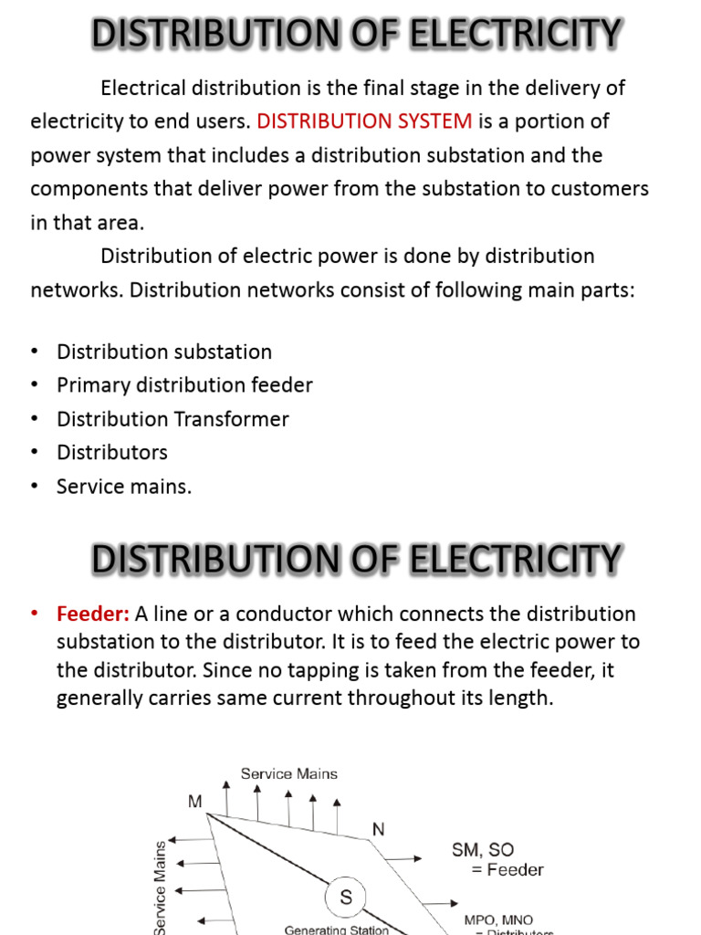 03 - Distribution System | PDF | Electric Power Distribution | Mains ...