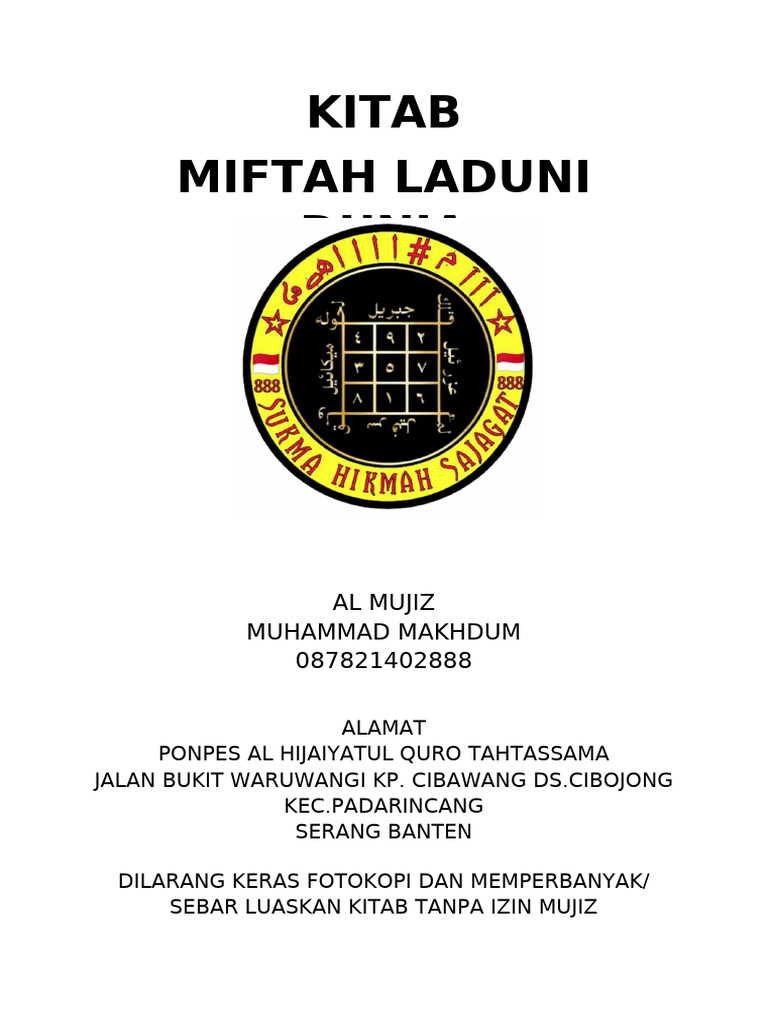 Kitab 1 | PDF