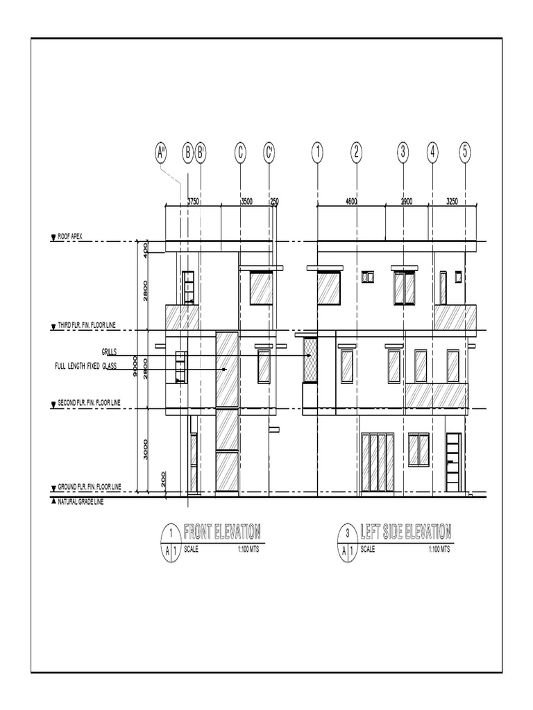 Building Elevation and Floor Lines | PDF