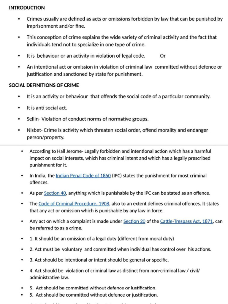 Types of Criminal Offenses Explained | PDF