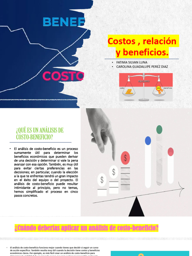 Costos, Relación y Beneficios | PDF | Análisis coste-beneficio | Economias