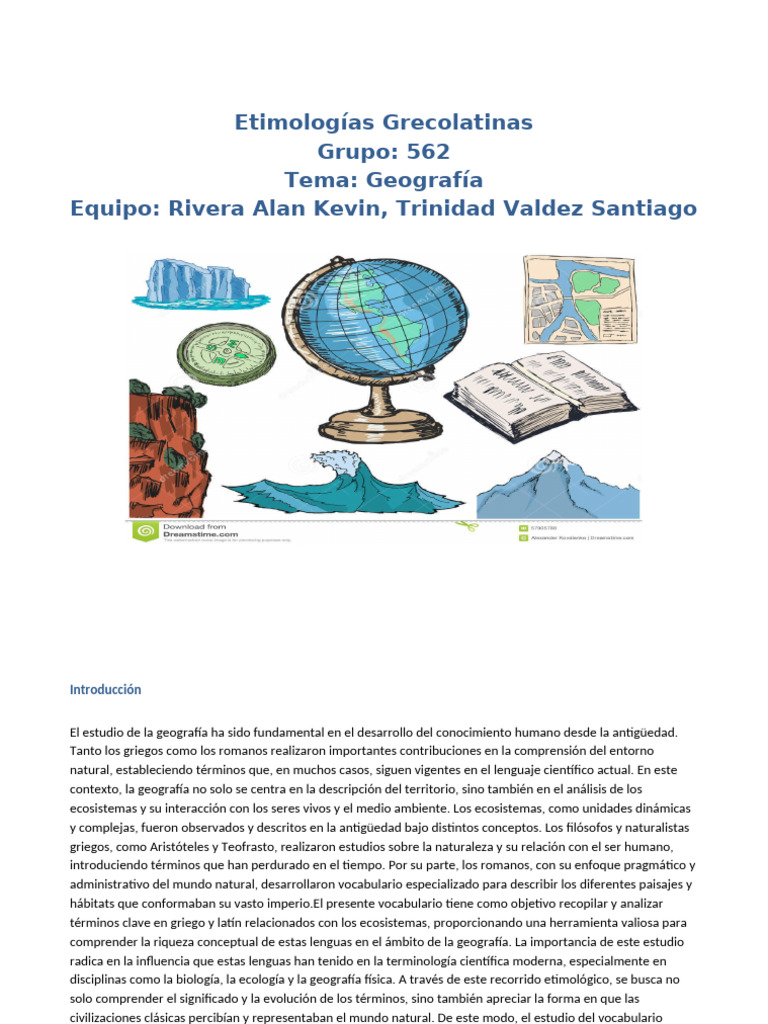 Etimologías de Términos Geográficos | PDF | Geografía | rio Delta