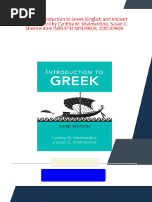 (Ebook) Introduction to Greek (English and Ancient Greek Edition) by Cynthia W. Shelmerdine, Susan C. Shelmerdine ISBN 9781585109609, 1585109606 - The full ebook version is ready for instant download
