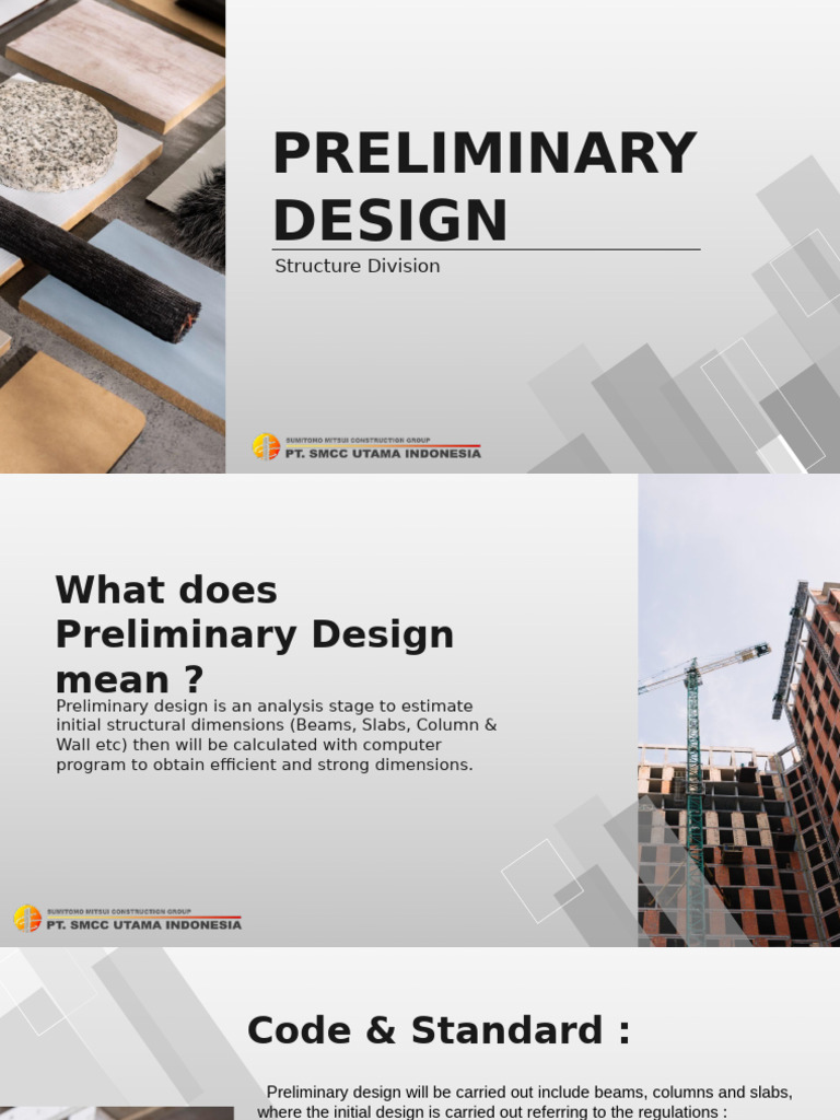 Preliminary Structural Design Overview | PDF | Beam (Structure) | Column