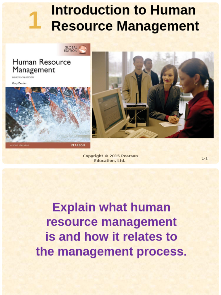 HRM CH 1 - Global &14ed | PDF | Human Resources | Human Resource Management