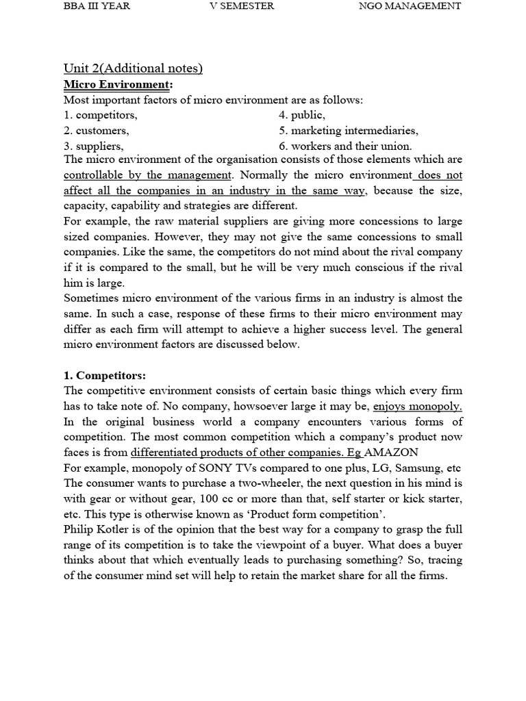 NGO UNIT 2 (Additional Notes) | PDF | Customer | Trade Union