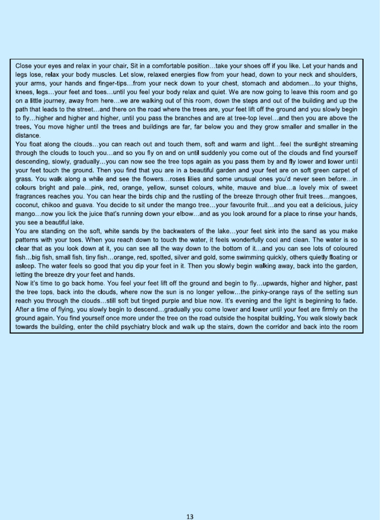 Guided Imagery | PDF