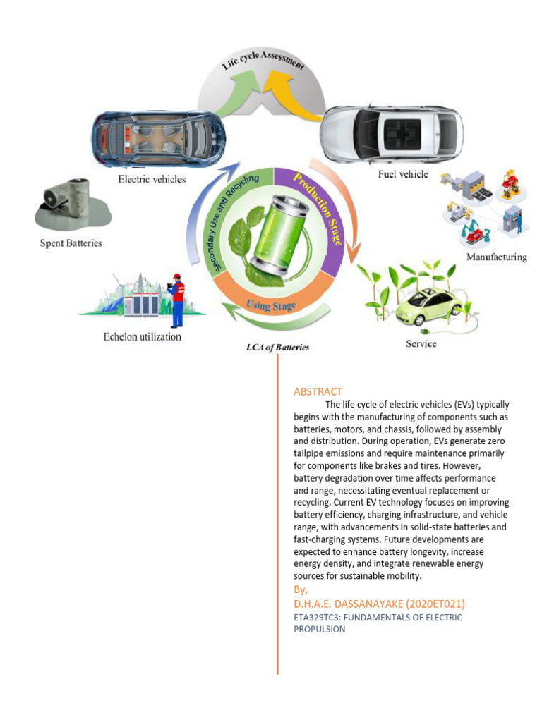Life Cycle Assessment of Electric Vehicles | PDF | Life Cycle ...