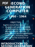 Second Generation Computers (1956-1963) | PDF | Transistor | Computer ...