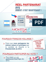 Programme Campagne Presidentielle 2012