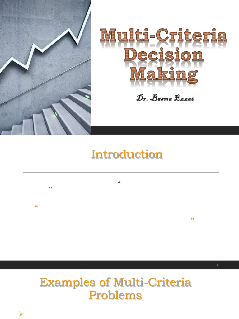 Multi-Criteria Decision Making Explained | PDF | Convex Set | Applied ...