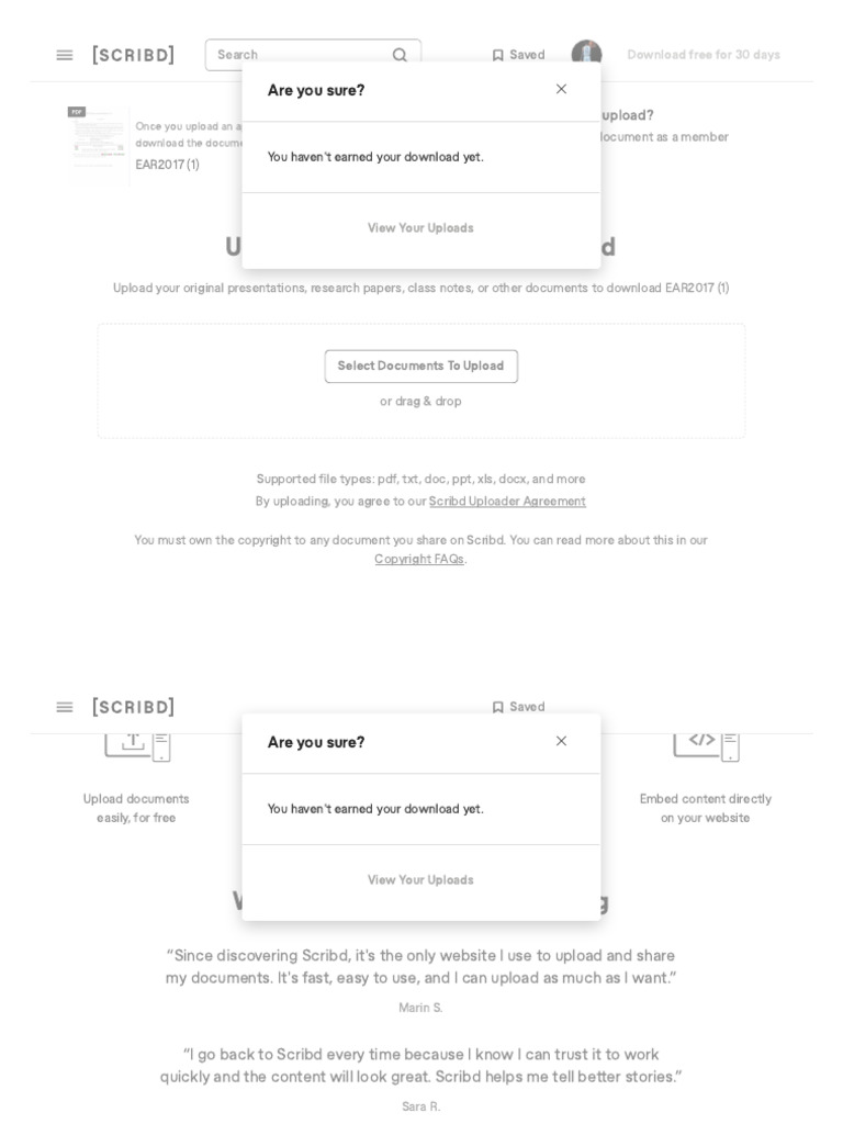 Upload A Document - Scribd | PDF | Scribd | Computing