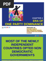 Era of One Party Dominance Notes | PDF