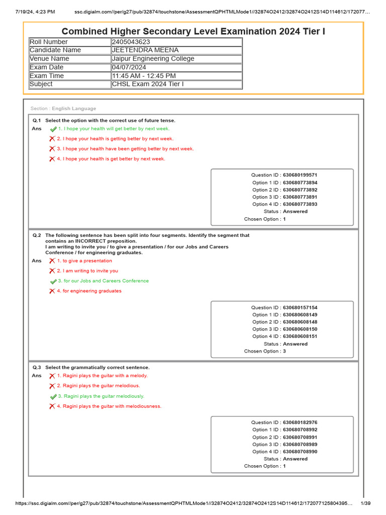 English Language Exam Questions 2024 | PDF | Question | Linguistics