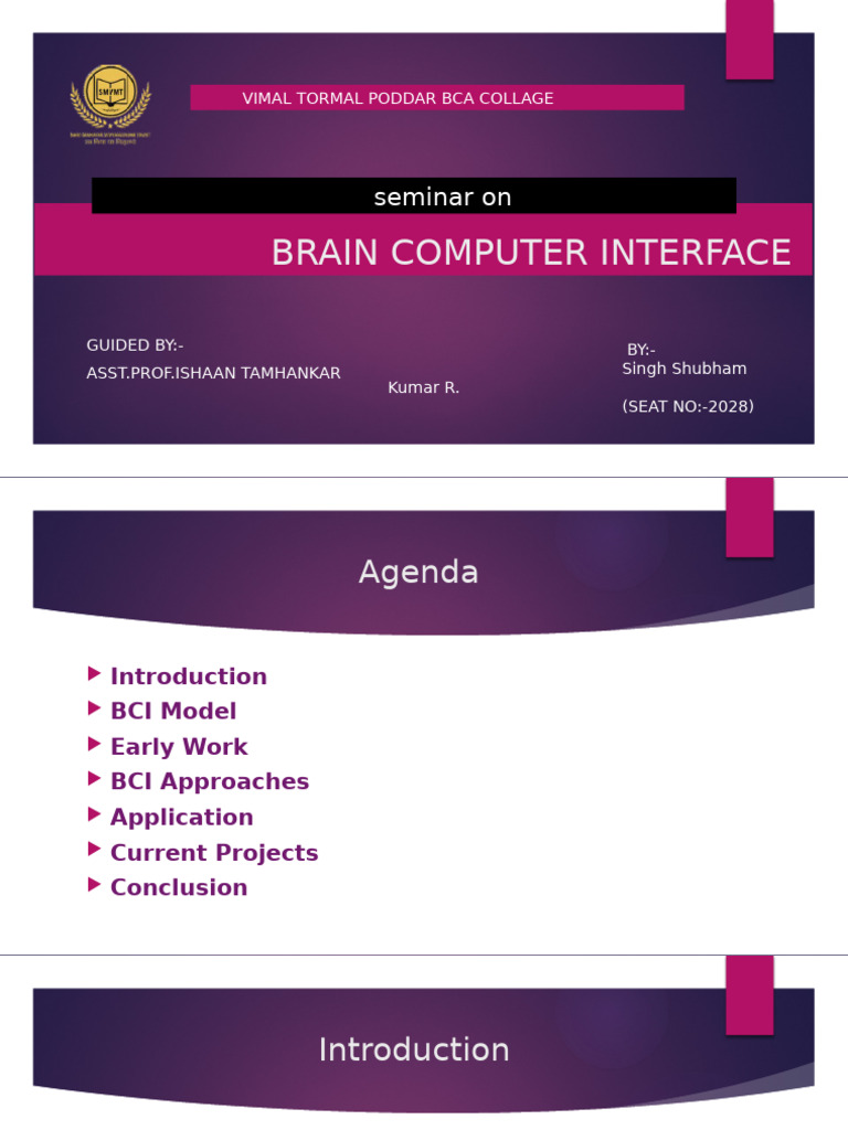 Brain-Computer Interface Overview | PDF | Electroencephalography ...