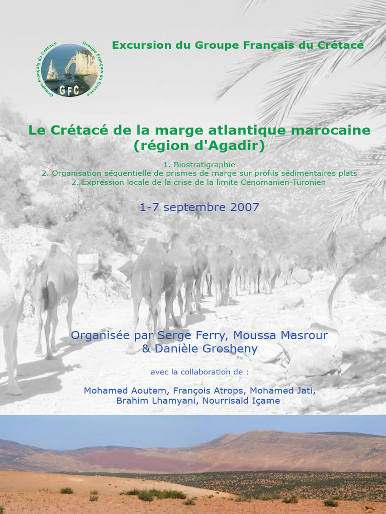 Excursion Crétacé à Agadir, Maroc | PDF | Grès | Sédimentologie
