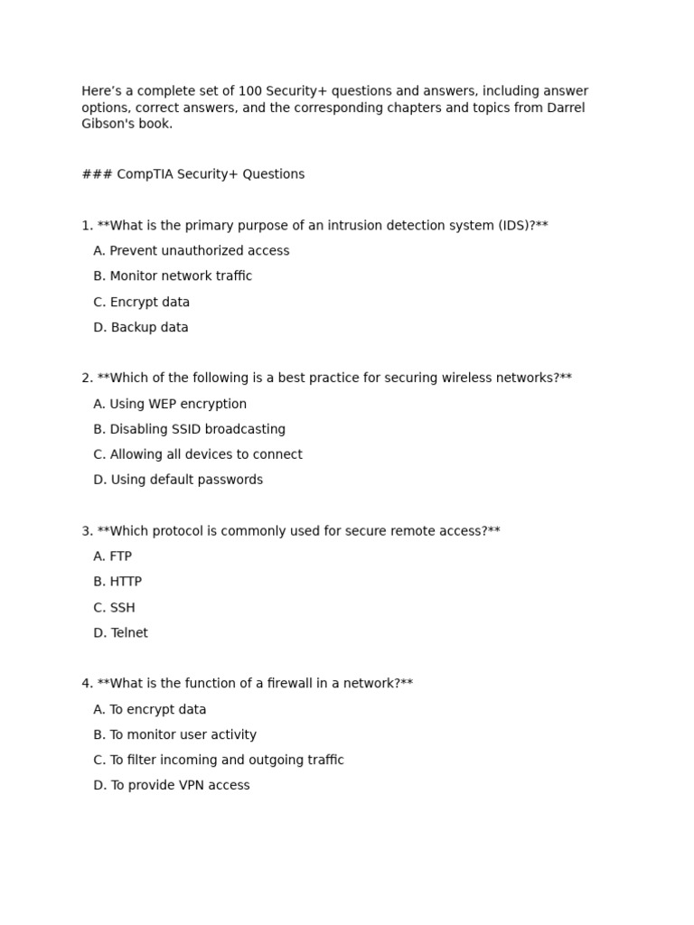 Security+ - Chapter 3 Focus | PDF | Security | Computer Security