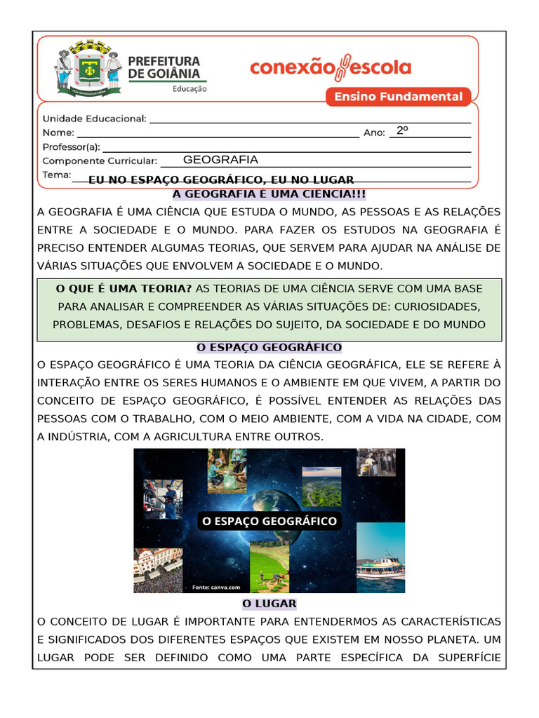 A Importância da Geografia na Sociedade | PDF | Geografia | Sociedade