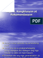 Lagom, Kongklusyon at Rekomendasyon