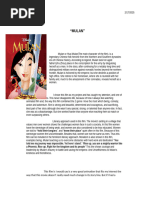 Mulan: Character Traits Explored | PDF | Psychological Concepts ...