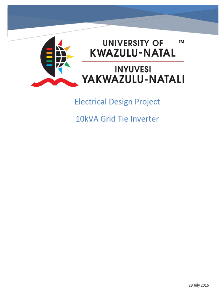 10kVA Grid Tie Inverter Design Report | PDF | Power Inverter ...