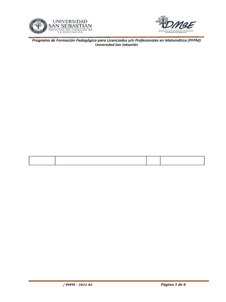 Evaluación de Cálculo PFPM 2022-05 | PDF | Aprendizaje
