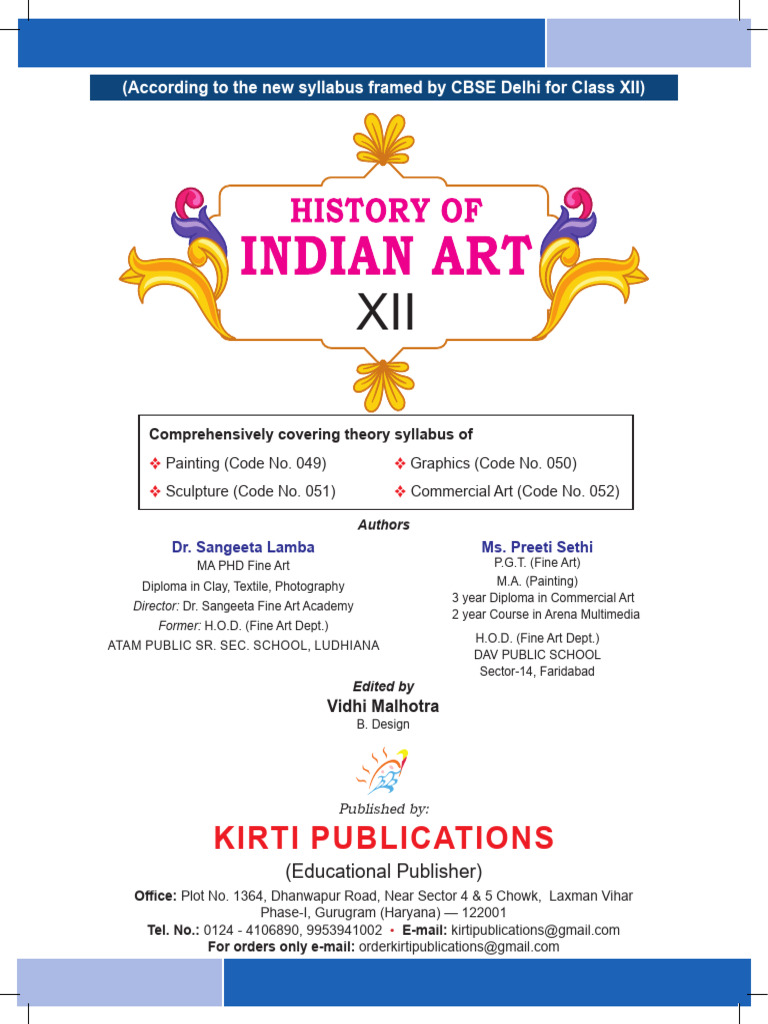 History of Indian Art Xii 2022 | PDF | Printmaking | Paintings