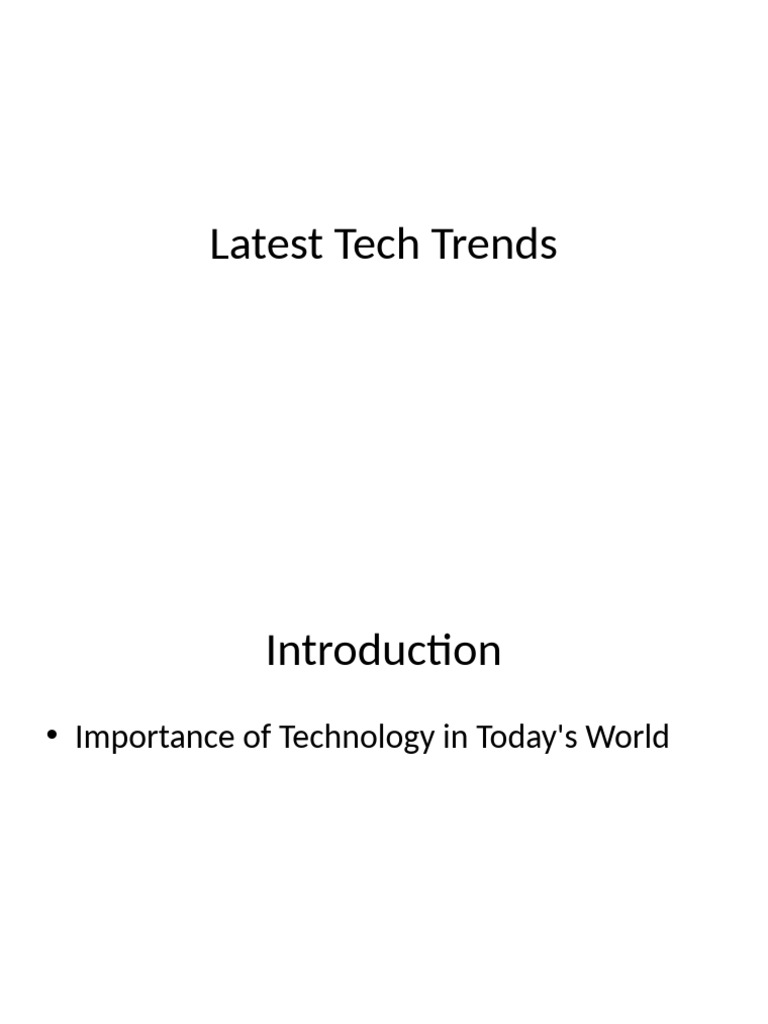 Technology Presentation | PDF