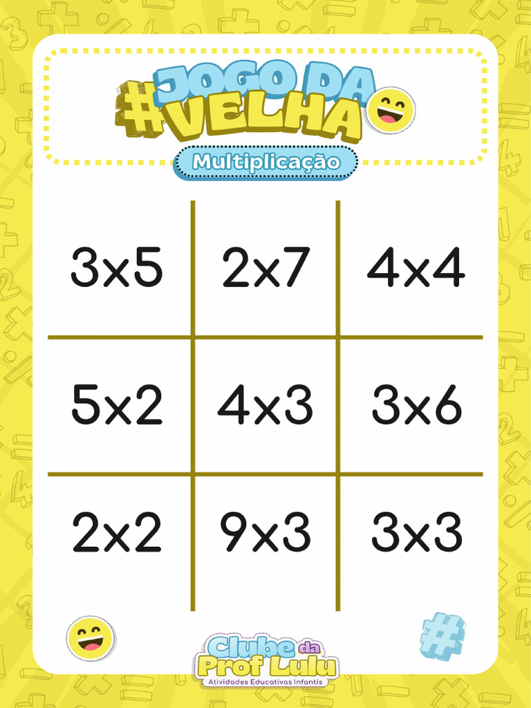 Jogo Da Velha Da Multiplicacao | PDF